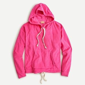 J.Crew Pullover hoodie sweatshirt in towel terry